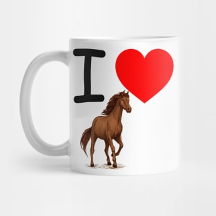 I Heart Horse Mug